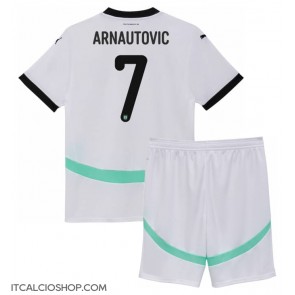 Austria Marko Arnautovic #7 Seconda Maglia Bambino Europei 2024 Manica Corta (+ Pantaloni corti)
